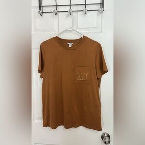 MaxMara Brown T-Shirt with Pocket